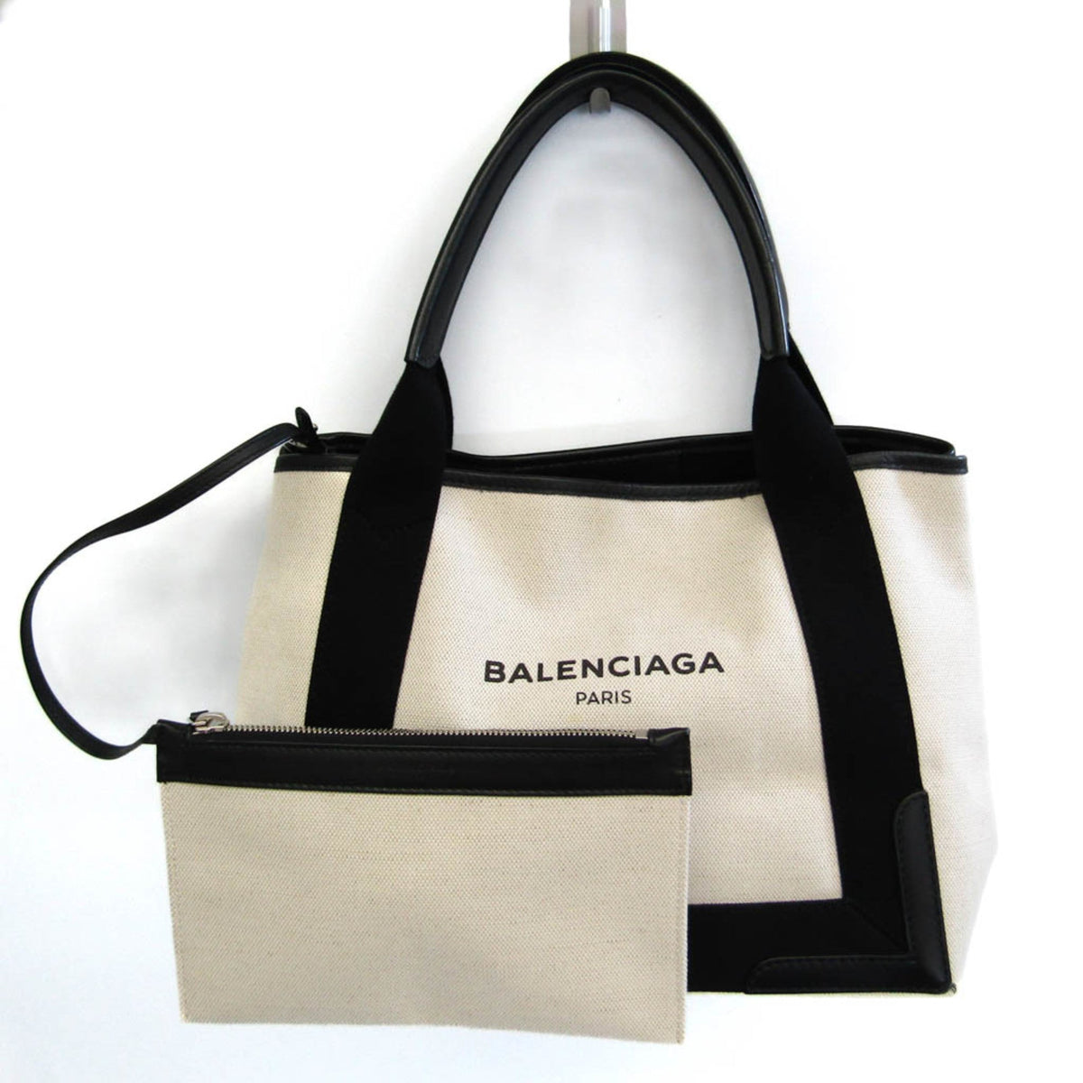 balenciaga Navy Cabas Handbag