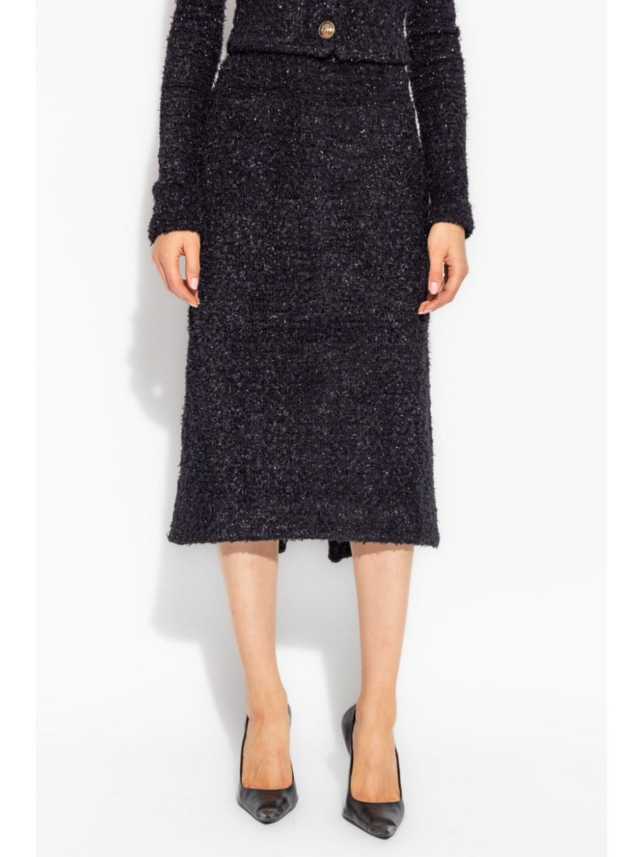 BALENCIAGA Chic Tweed Midi Skirt for Women - SS25 Collection