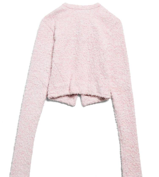 BALENCIAGA Mini Bouclé Cropped Jacket