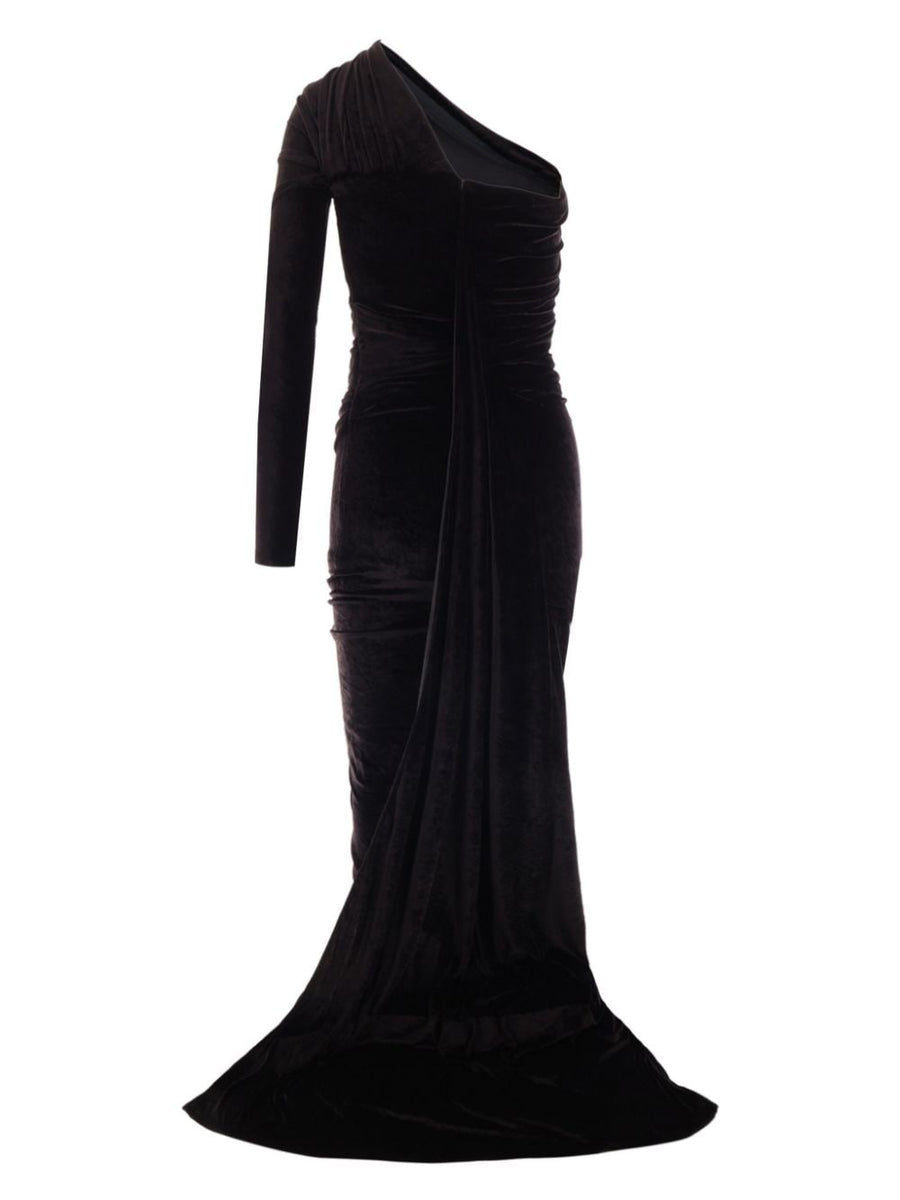 BALENCIAGA Velvet Long Dress for Women - SS25