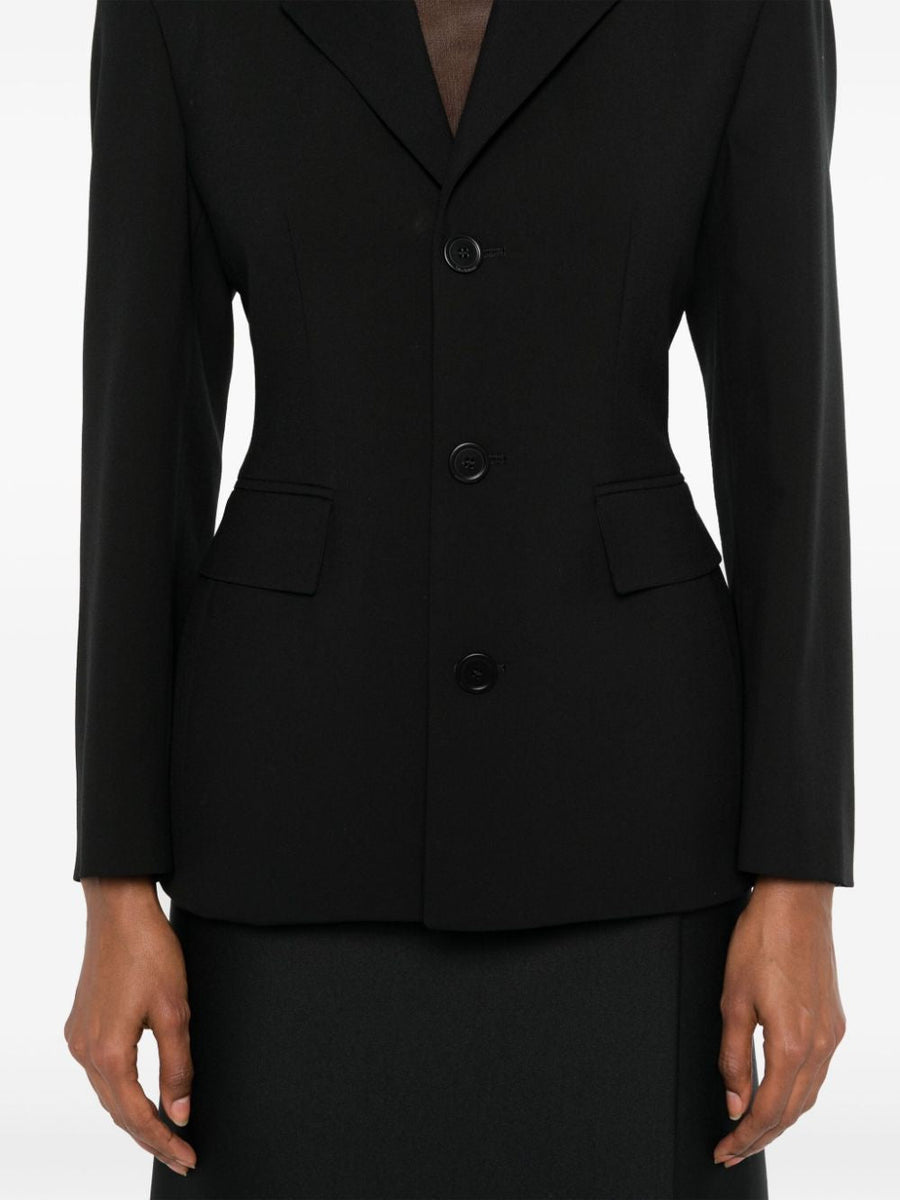 BALENCIAGA Hourglass Jacket in Wool - Fitted Cut for Women