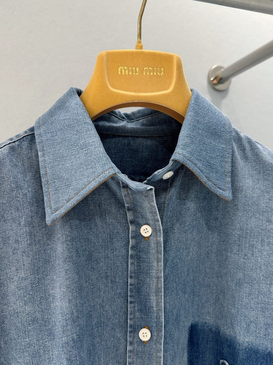 MIU M DENIM SHIRT