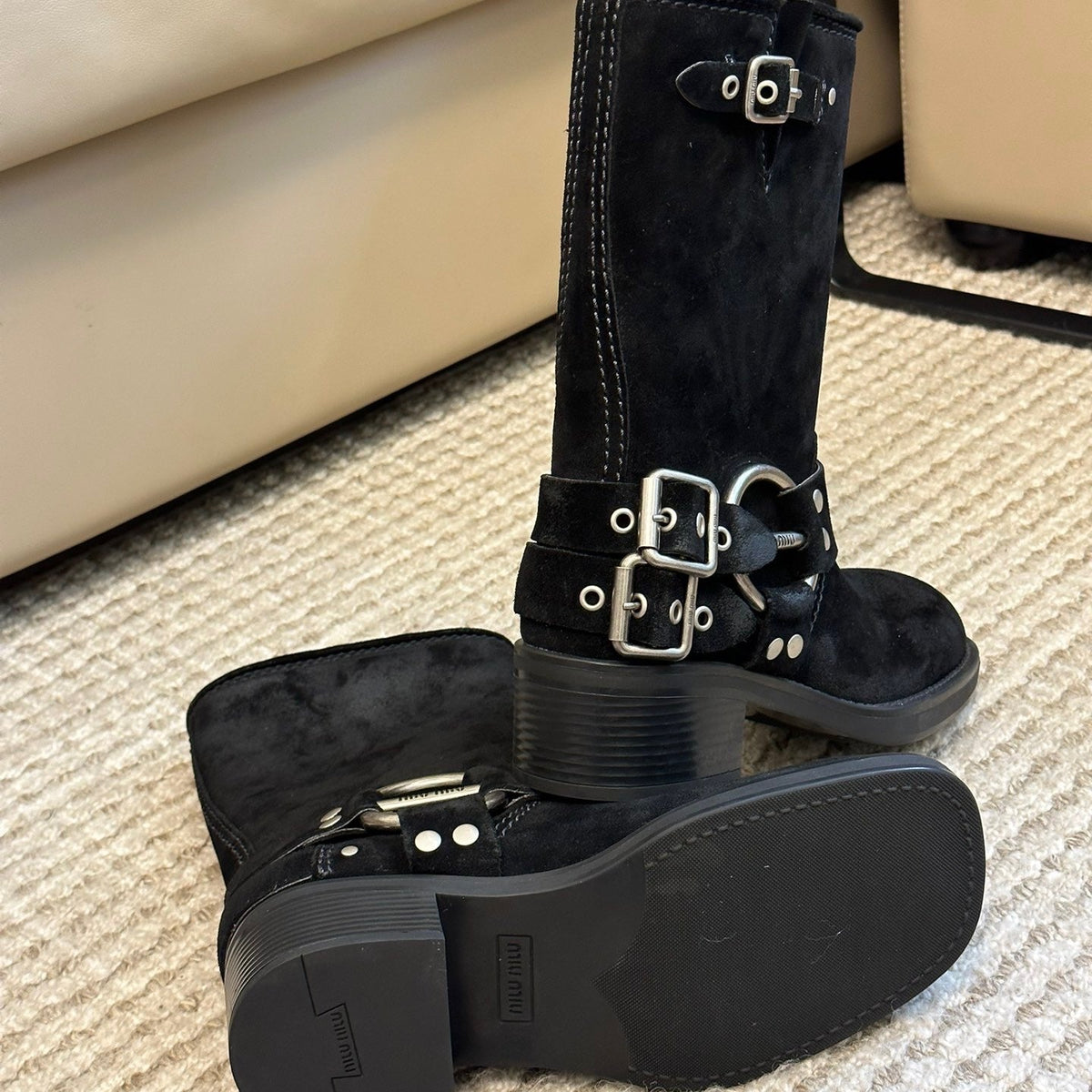 MIU M BOOTS