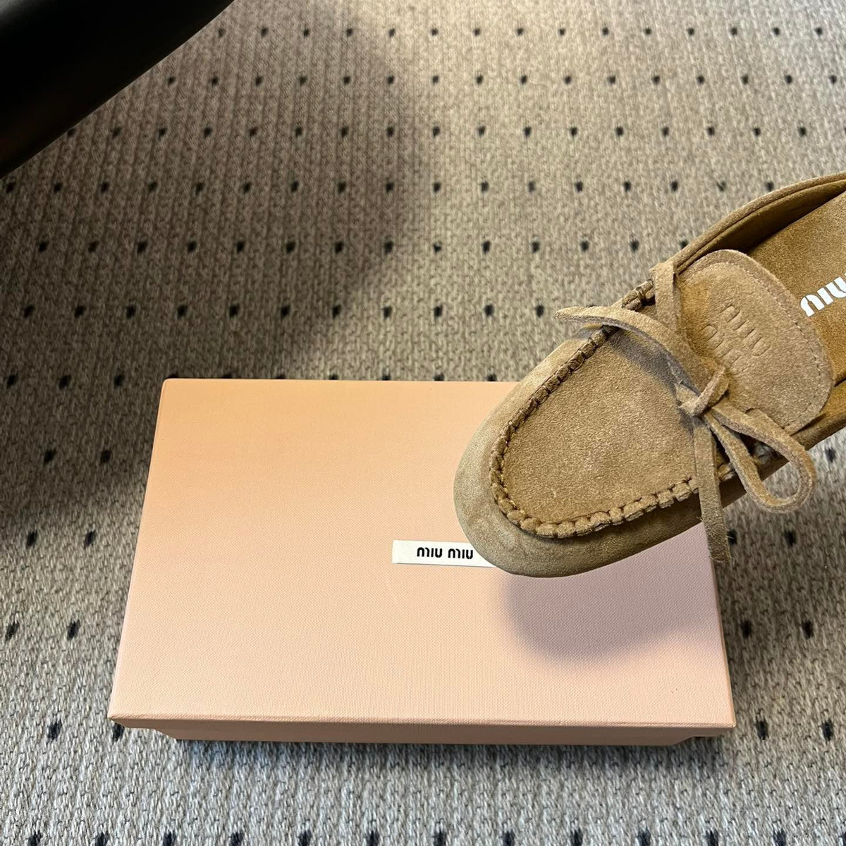 MIU M SUEDE MULES