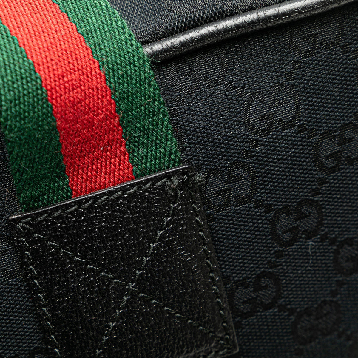 GUCCI GG Canvas Web Travel Bag