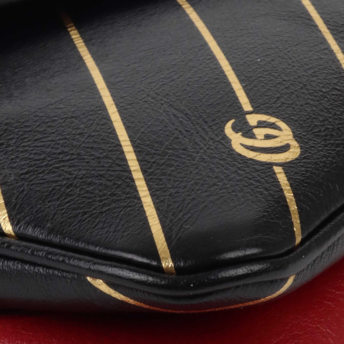 Gucci Black and Red Double Sided Thiara Clutch.
