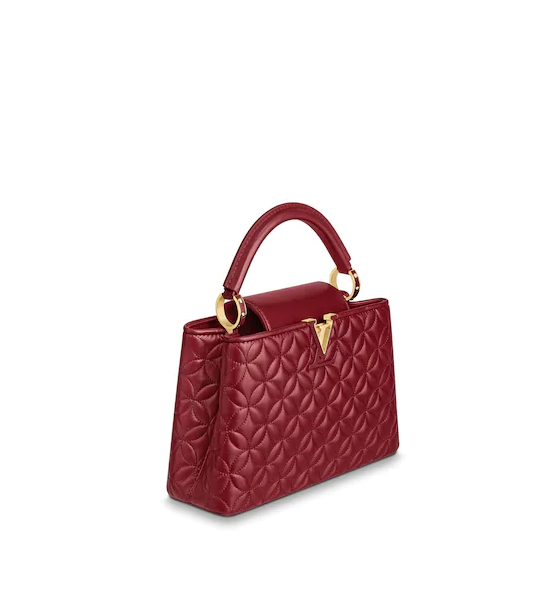 LV Capucines BB Rough Carmin
