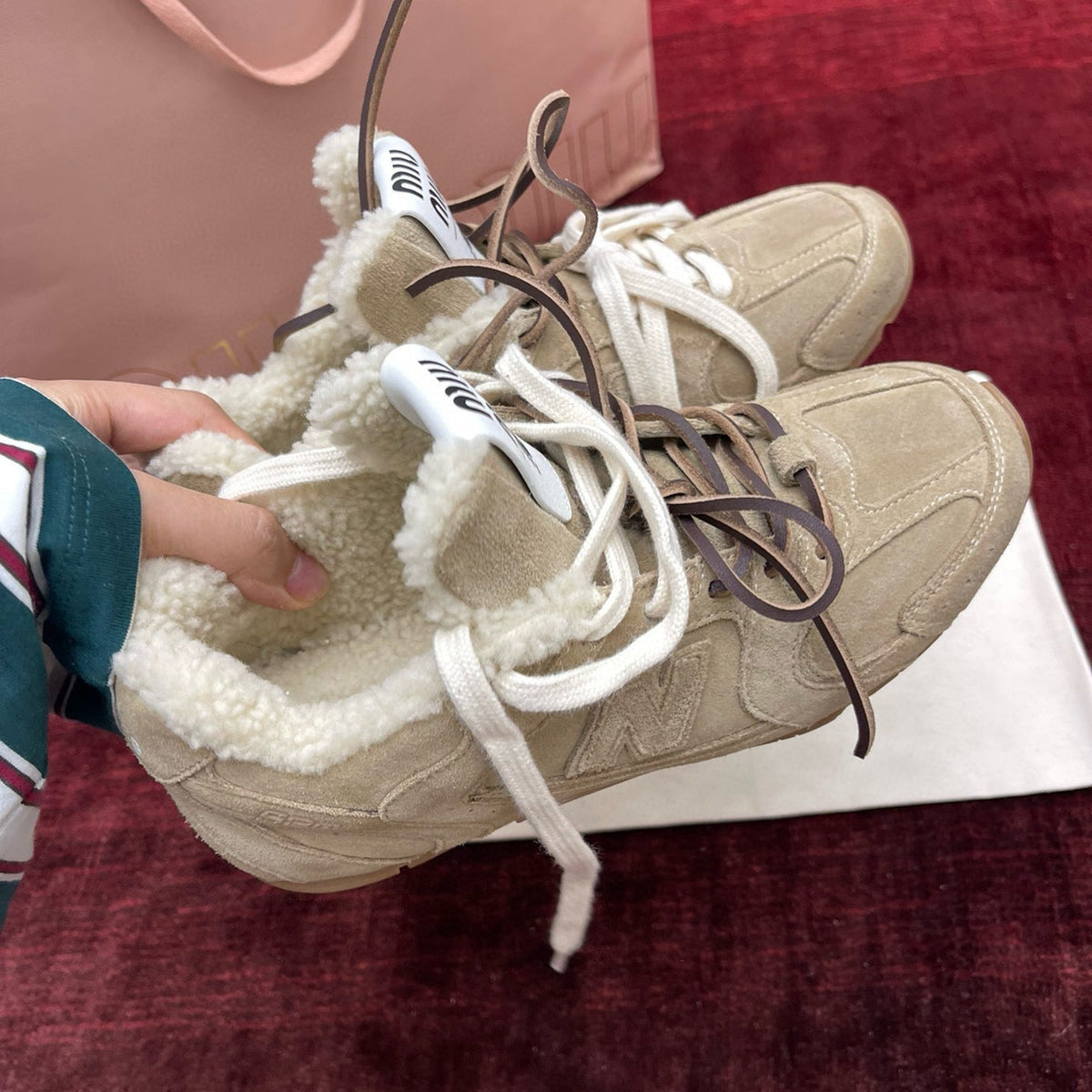 MIU M x NEW BALANCE TRAINERS