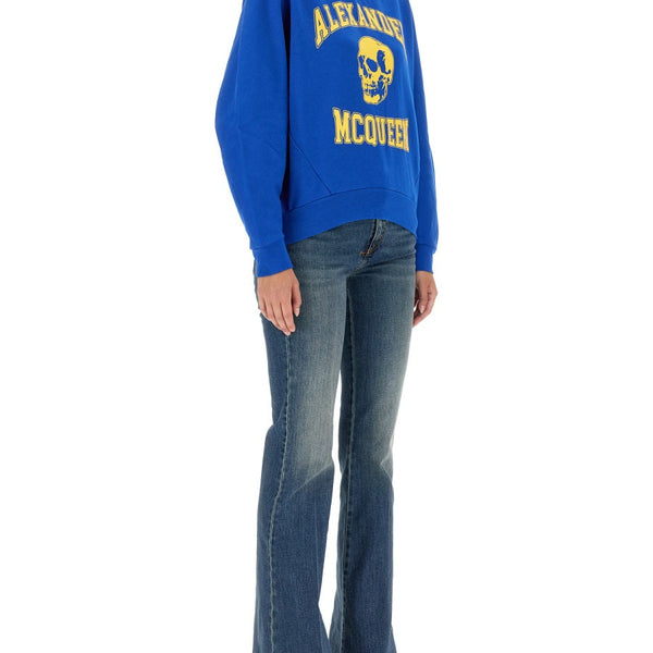 Alexander Mcqueen Women Varsiity Skull Sweatshirt