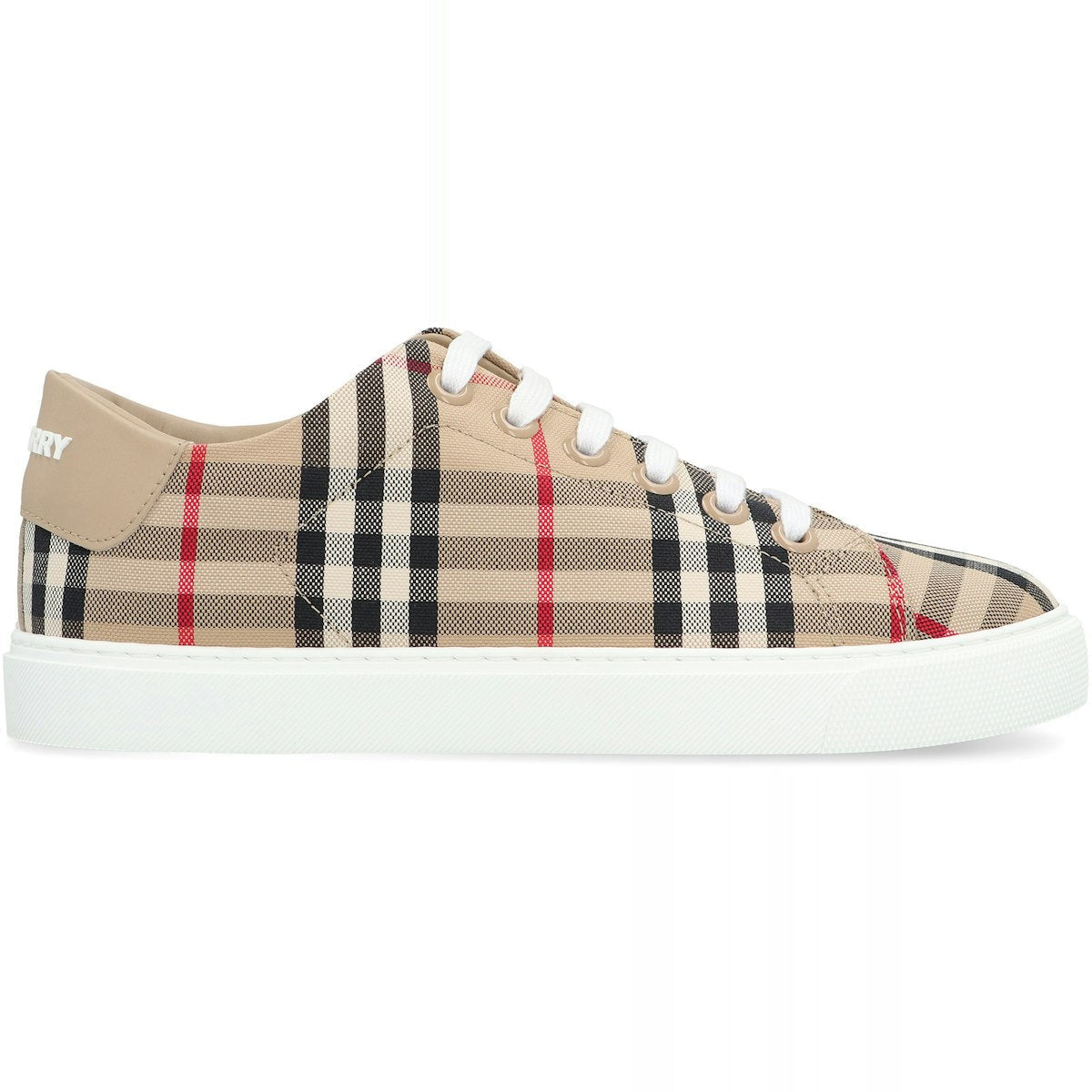 CHECKED MOTIF SNEAKERS