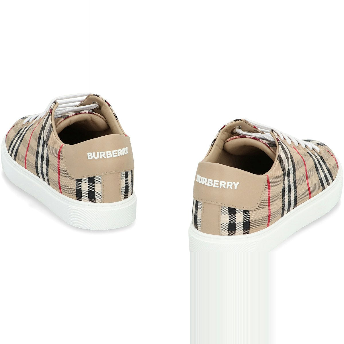 CHECKED MOTIF SNEAKERS