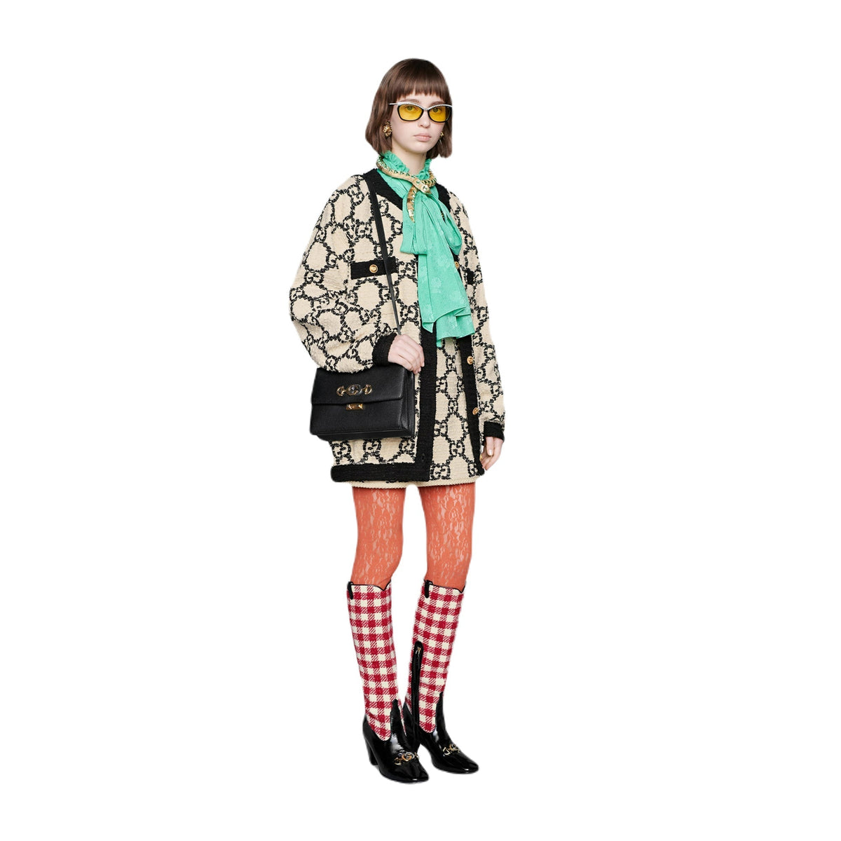 Gucci Gucci Zumi Grainy Leather Small Shoulder Bag