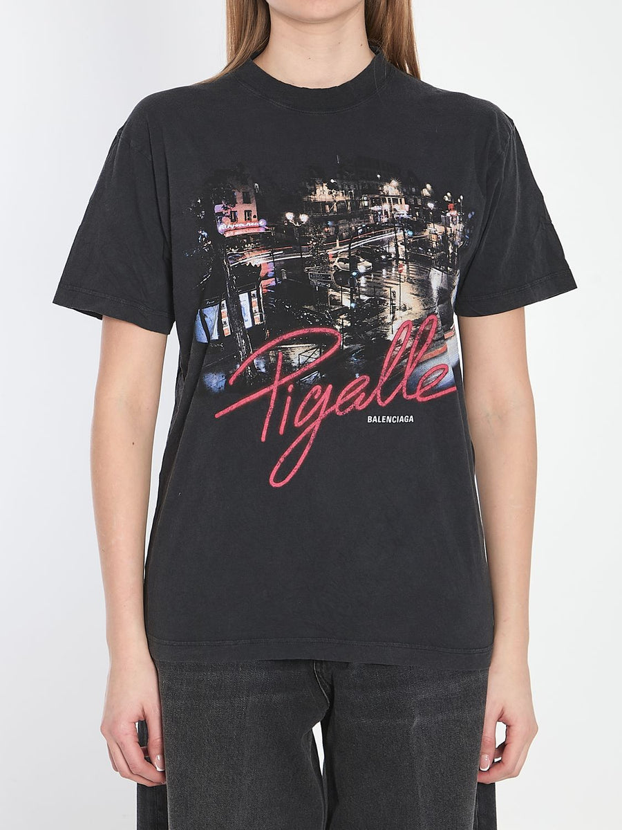 BALENCIAGA Crinkled Cotton Short-Sleeve Crewneck T-Shirt - Size M