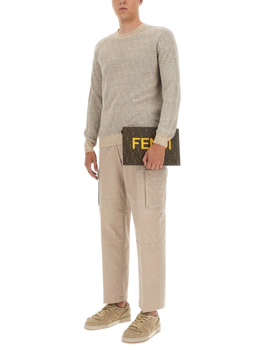 Fendi Men Gabardine Pants