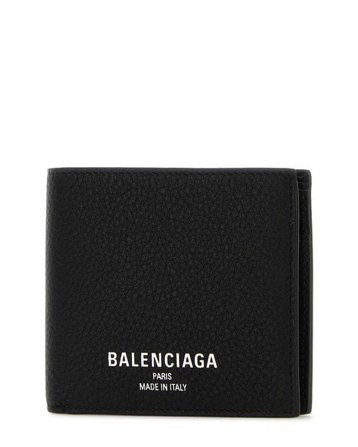 BALENCIAGA Mini Leather Wallet with Multiple Compartments