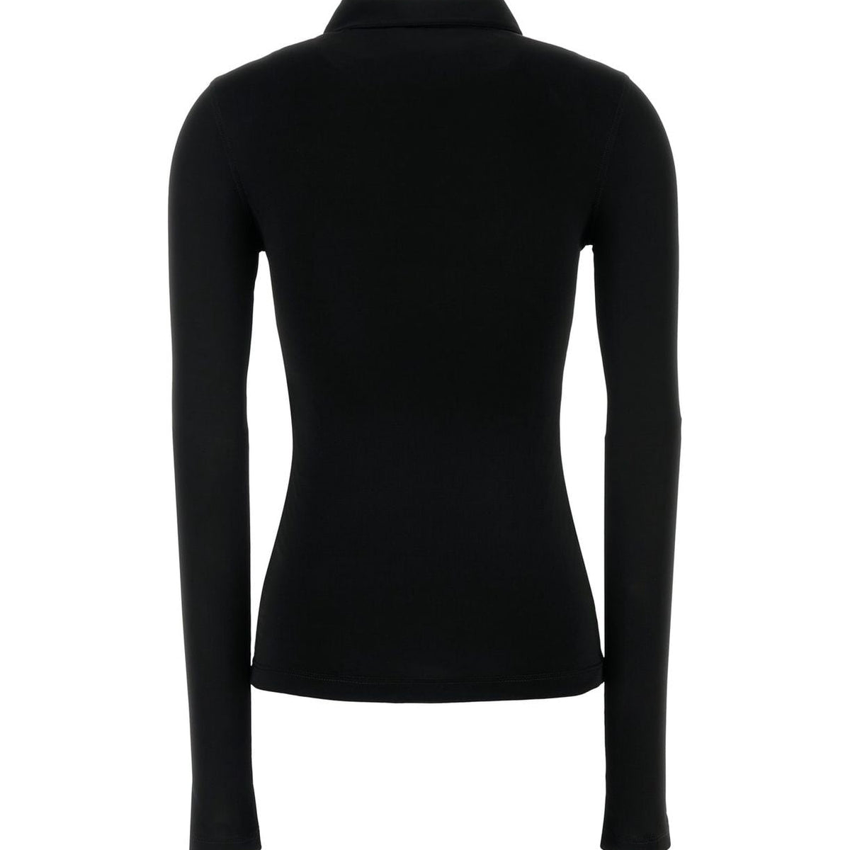 BALENCIAGA Women's Fitted Stretch Viscose Long-Sleeved Shirt