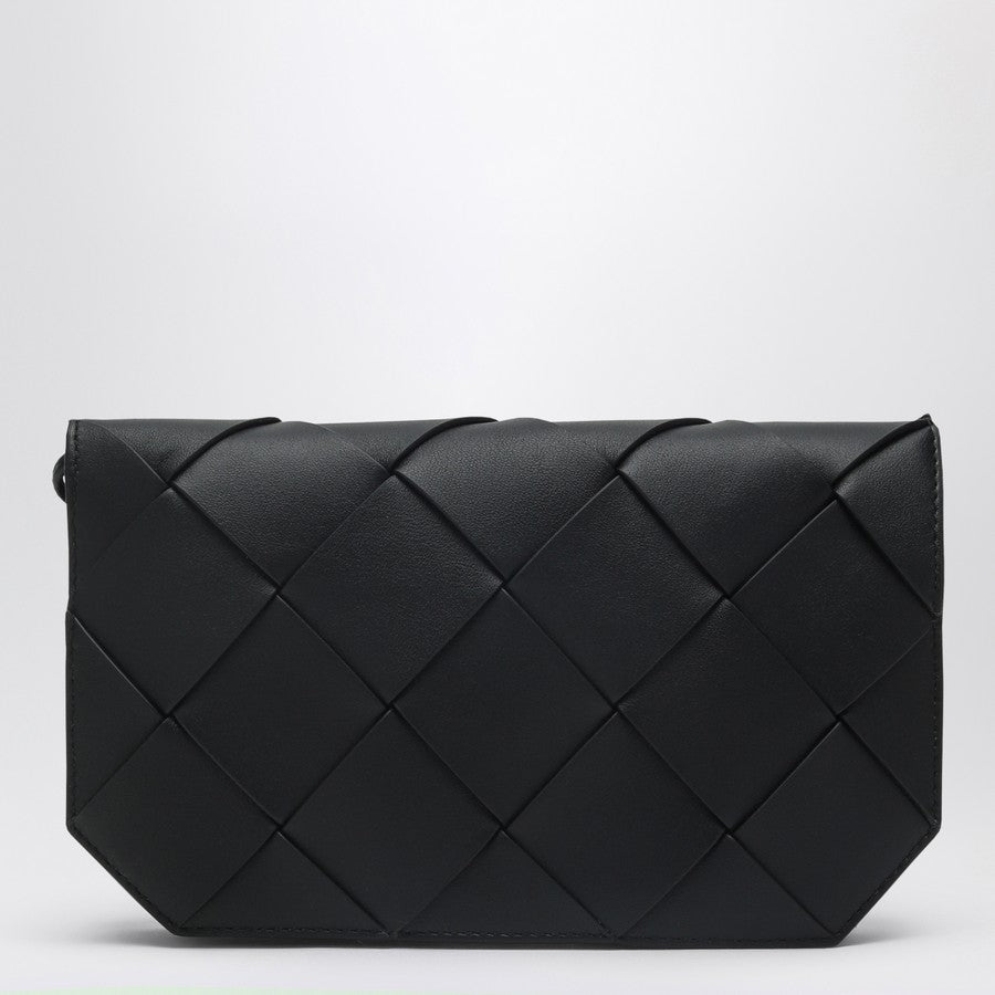 Bottega Veneta Men Diago Long Wallet Black/Brown