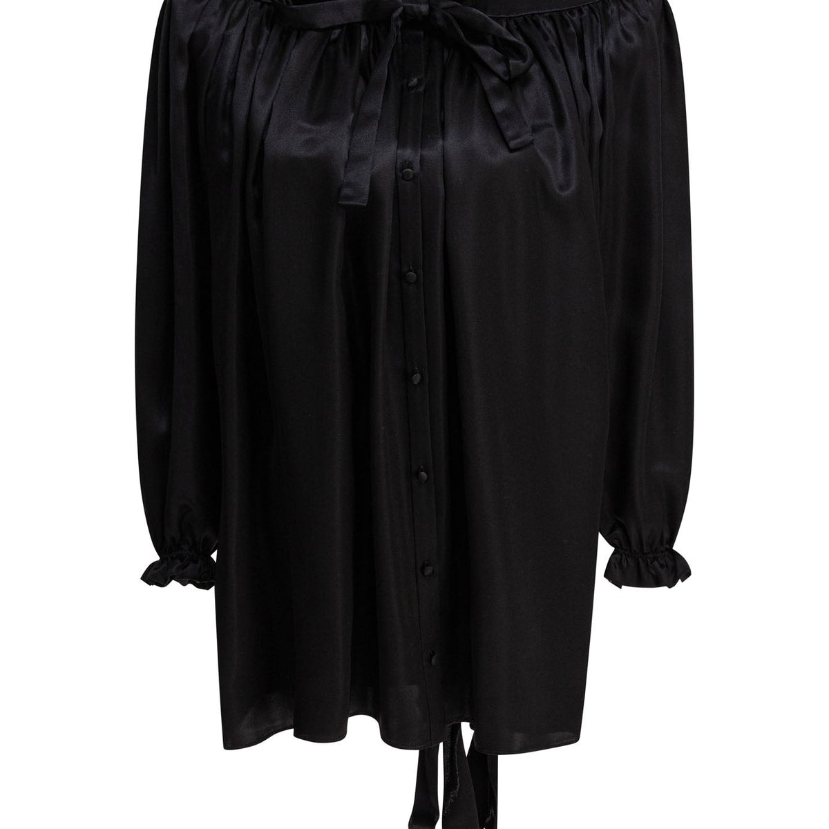 BALENCIAGA Silk Short Sleeve Women's Top