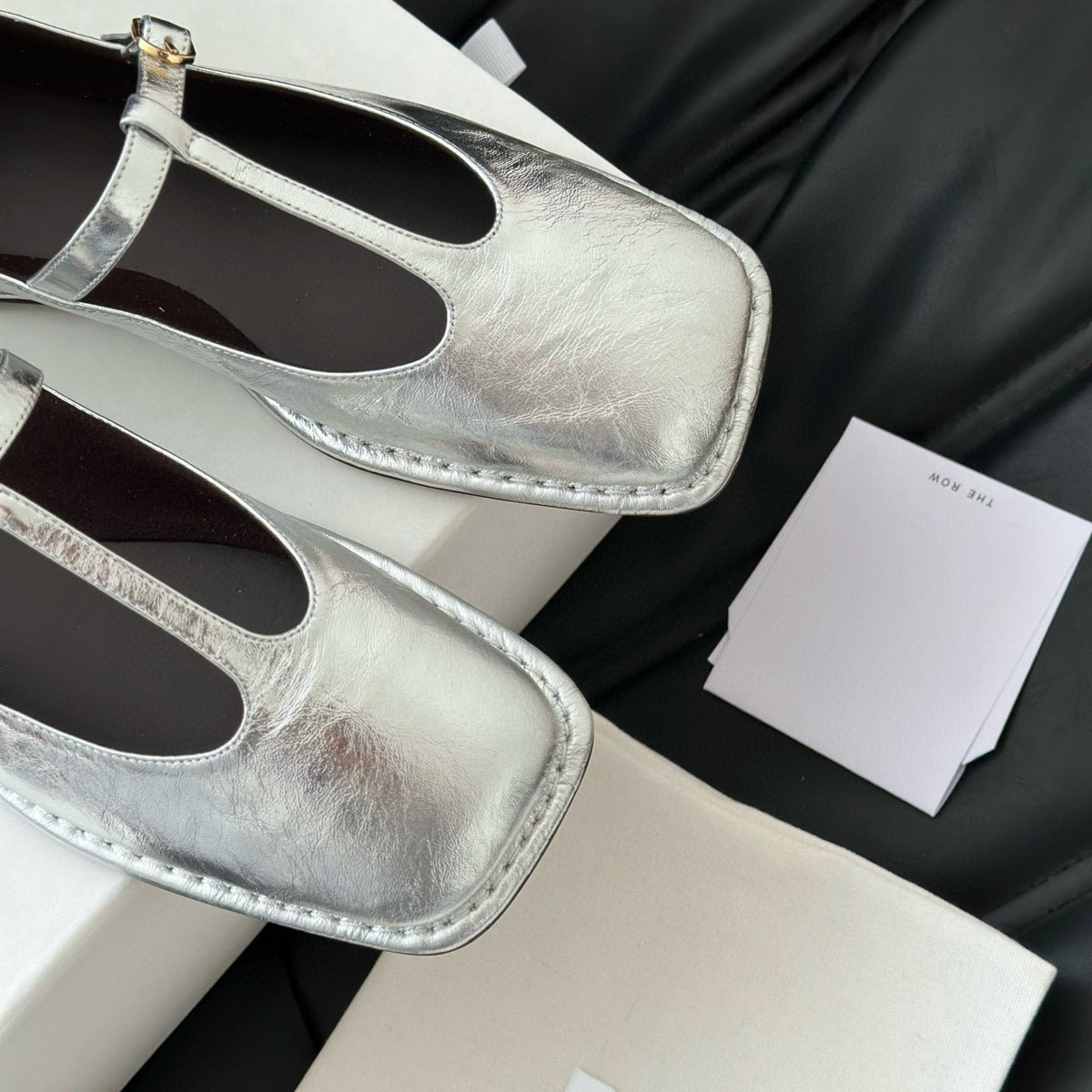 THE ROW T STRAP FLATS