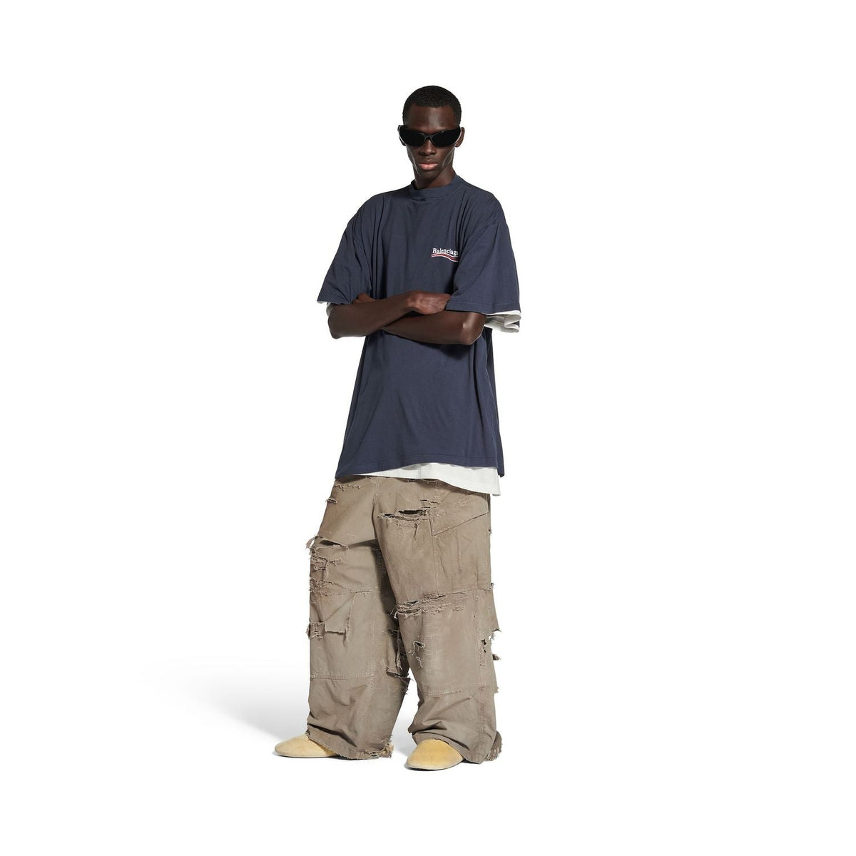 BALENCIAGA Oversized Double T-Shirt