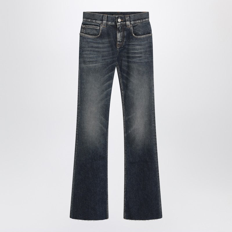Balenciaga Dark Blue Bootcut Slim Fit Jeans Women