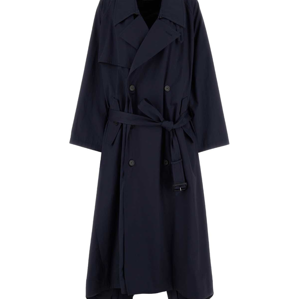 BALENCIAGA Oversize Cotton Trench Jacket