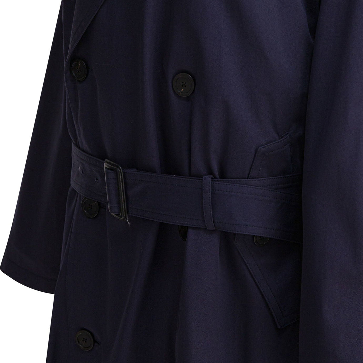 BALENCIAGA Draped Neck Trench Jacket