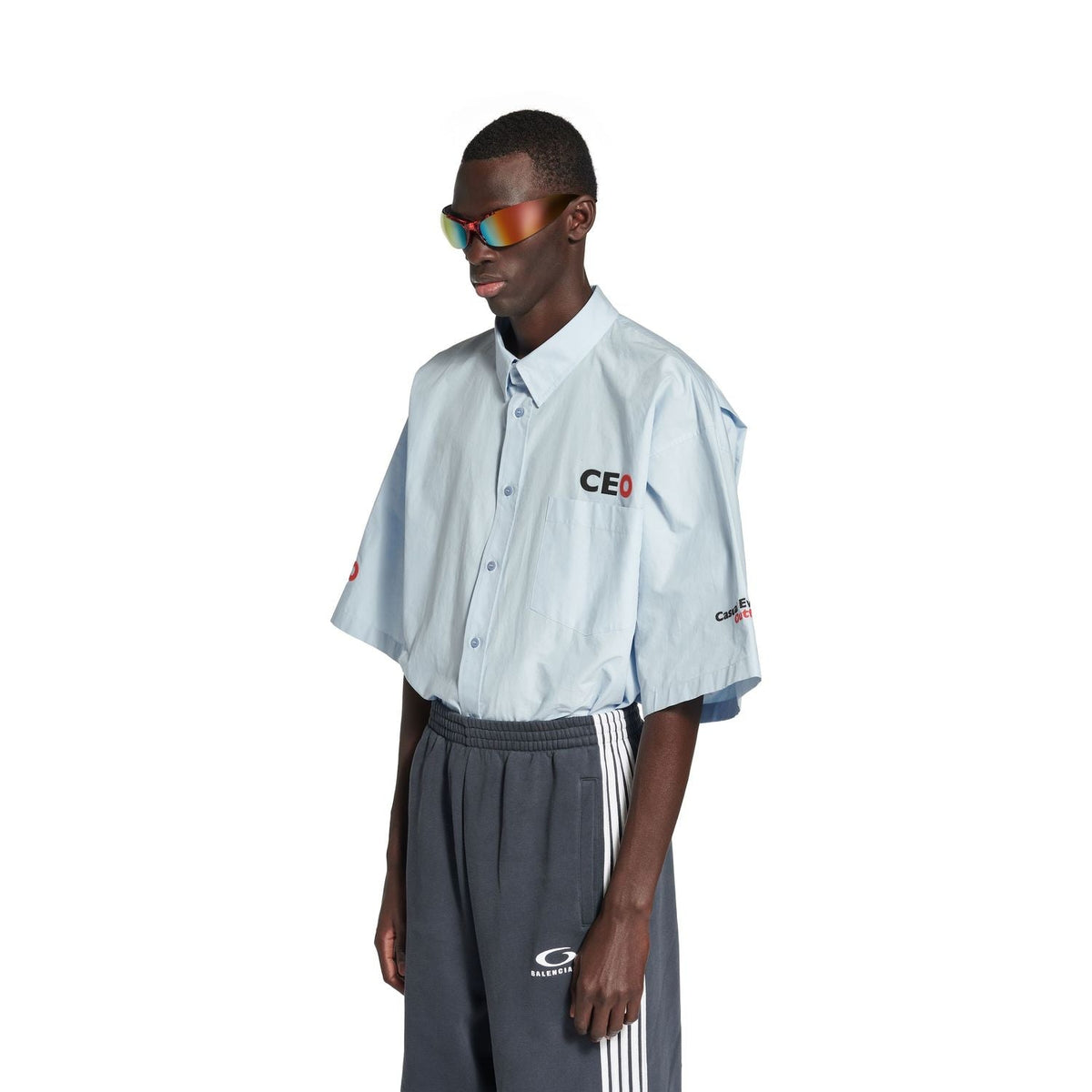BALENCIAGA Oversized Poplin Shirt for Men - S/S