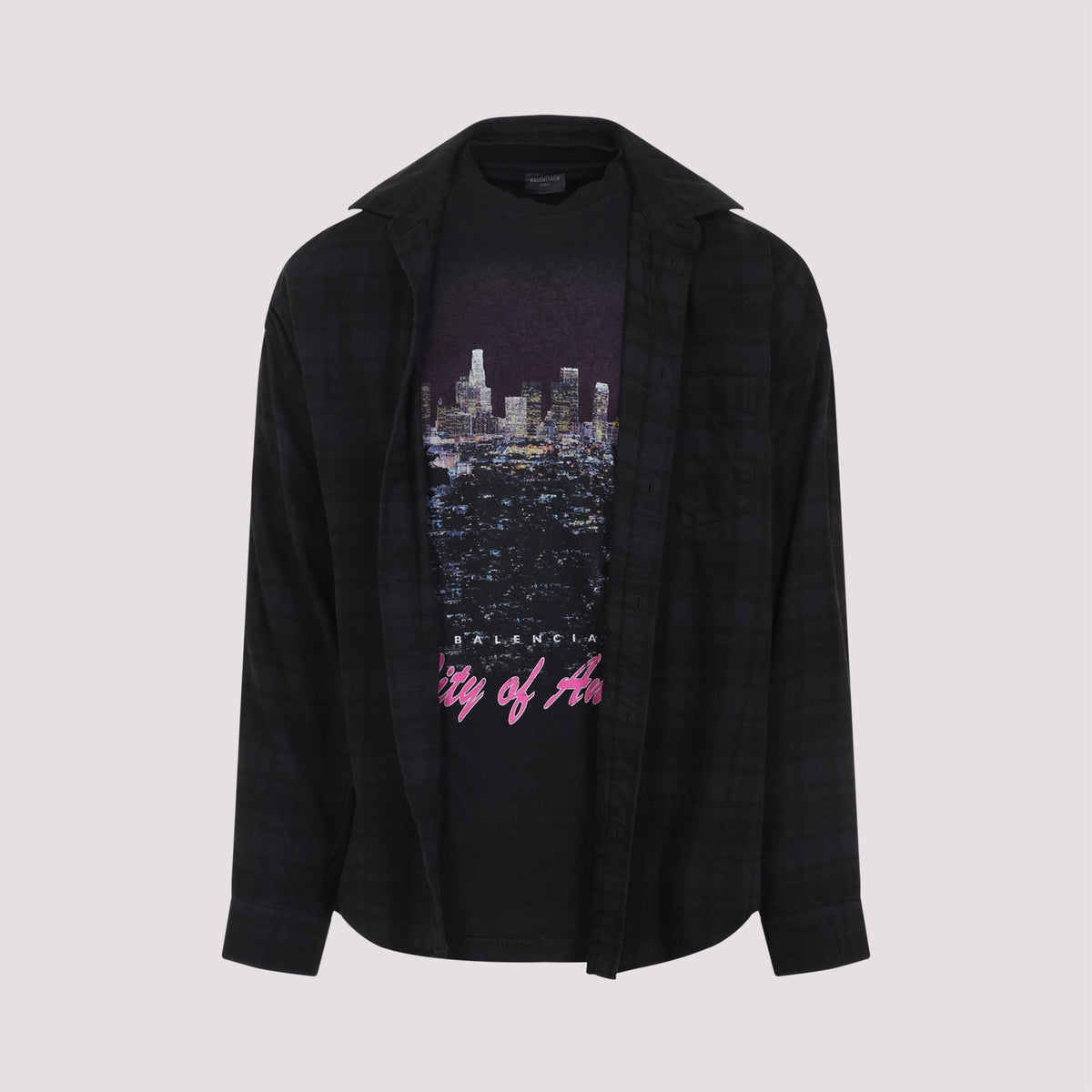 BALENCIAGA Layered Long Sleeve Shirt for Men