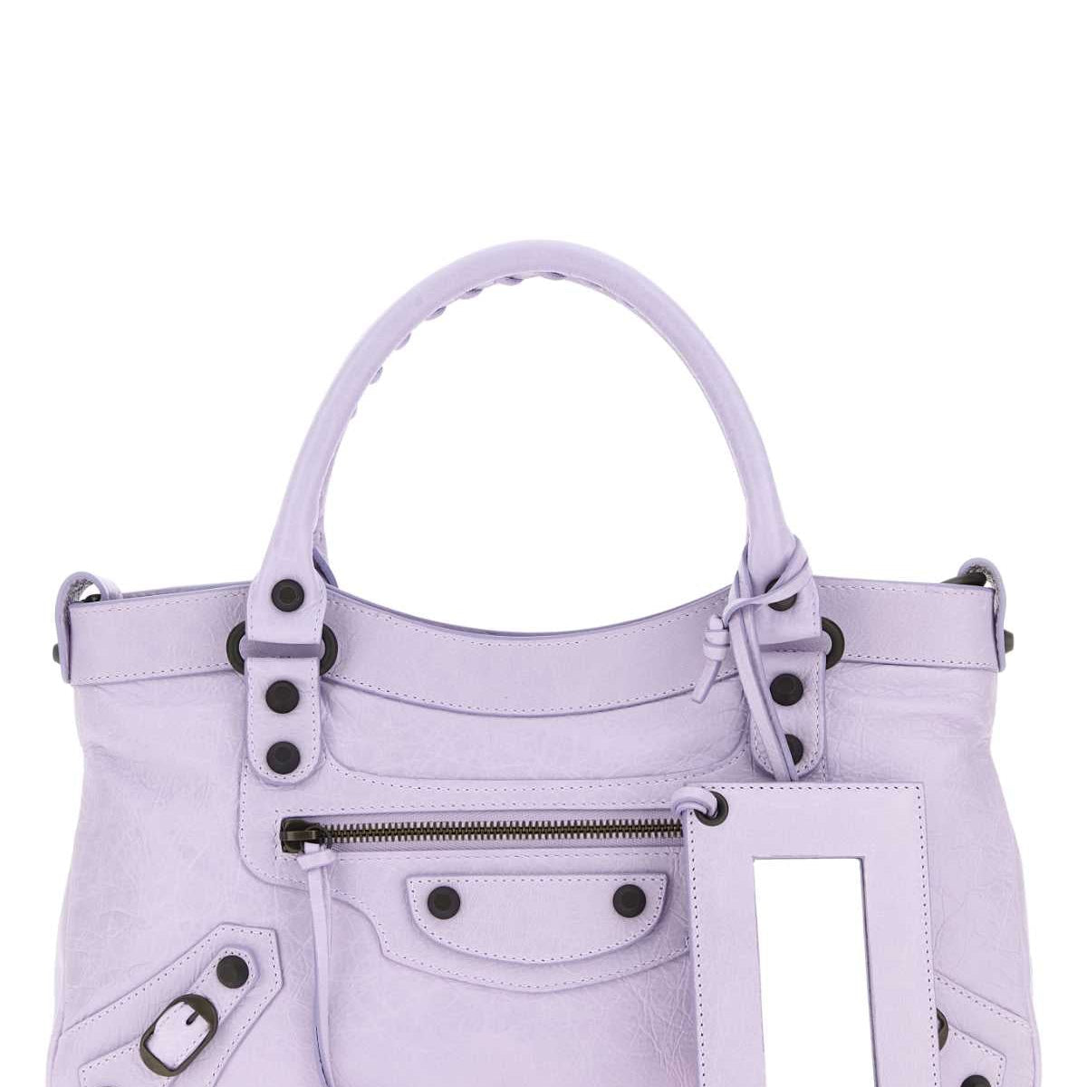 BALENCIAGA Leather Le City First Handbag - Mini Size