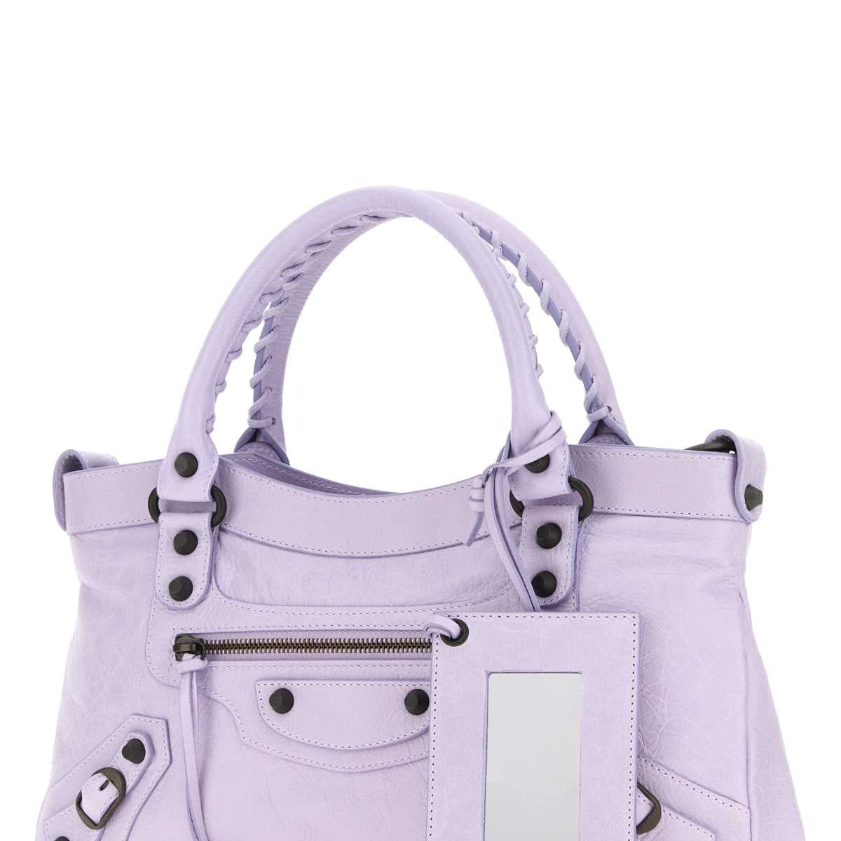 BALENCIAGA Leather Le City First Handbag - Mini Size