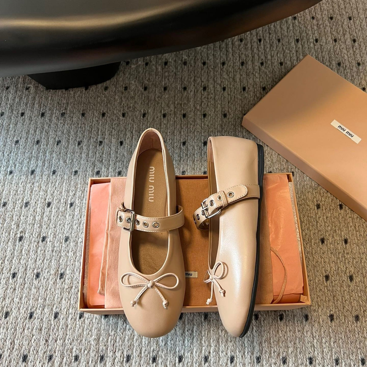 MIU M BALLERINA FLATS