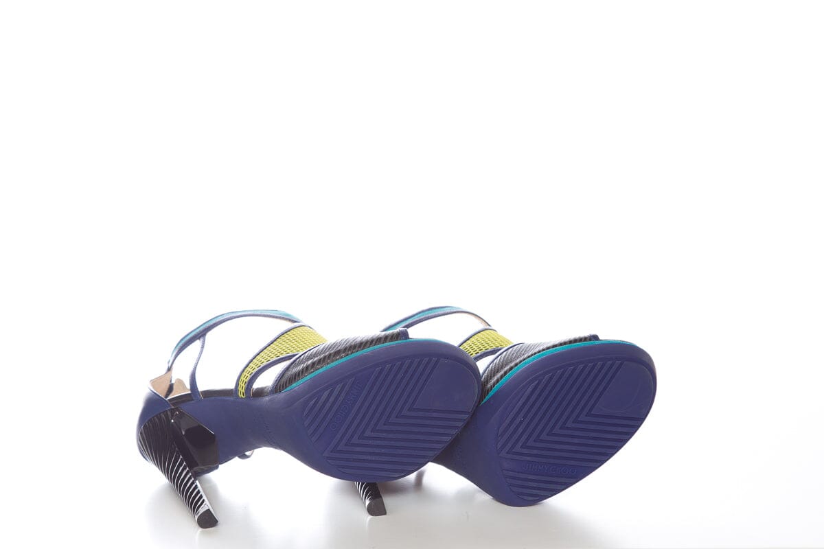 Jimmy Choo Multicolor Mixed Media Heels SZ 36