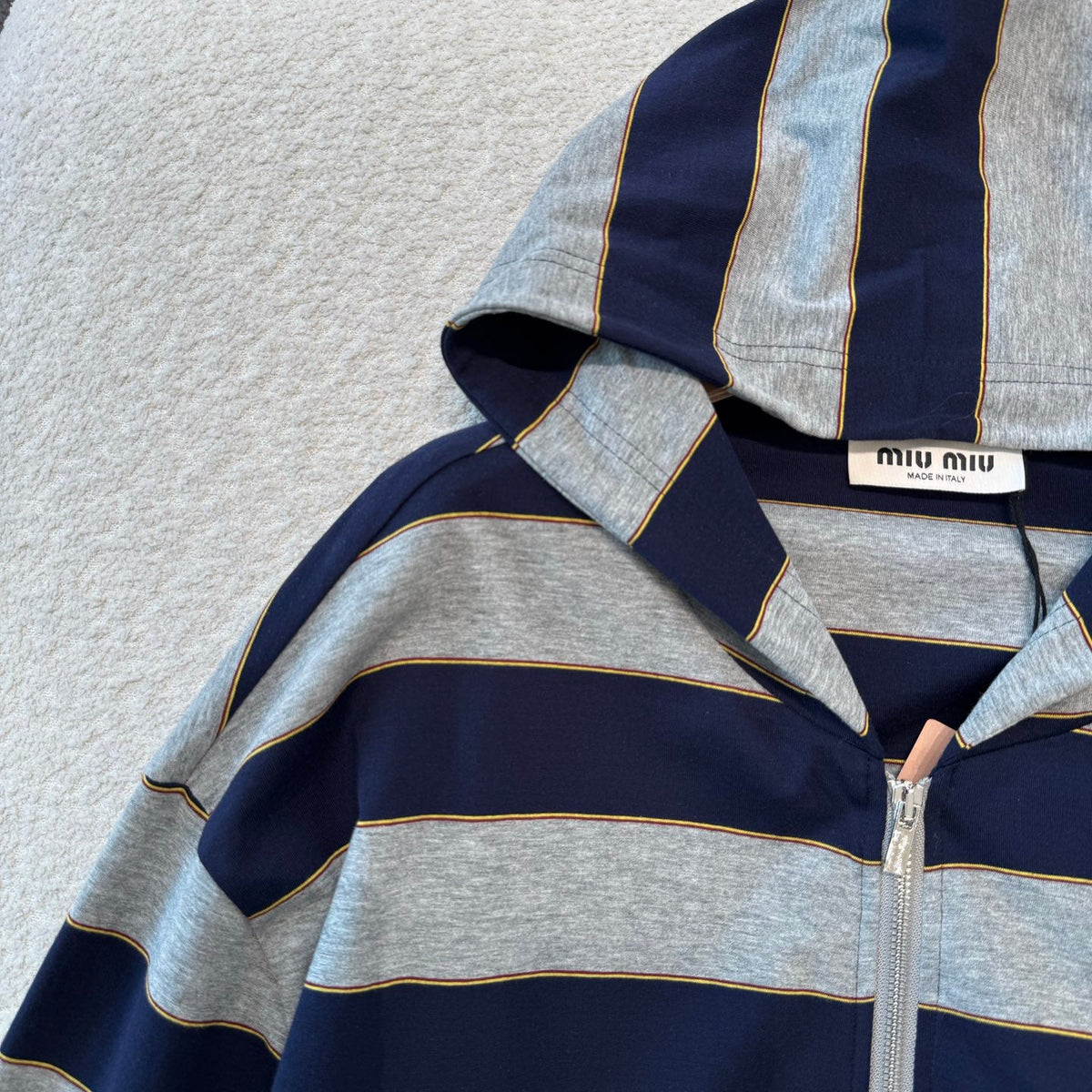 MIU M ZIP HOODIE
