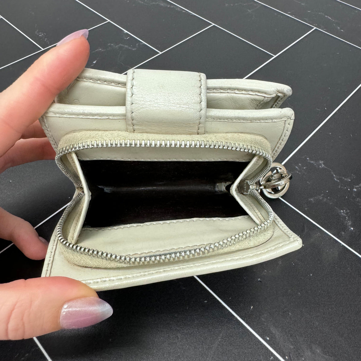 Gucci Tan GG Canvas Compact Wallet