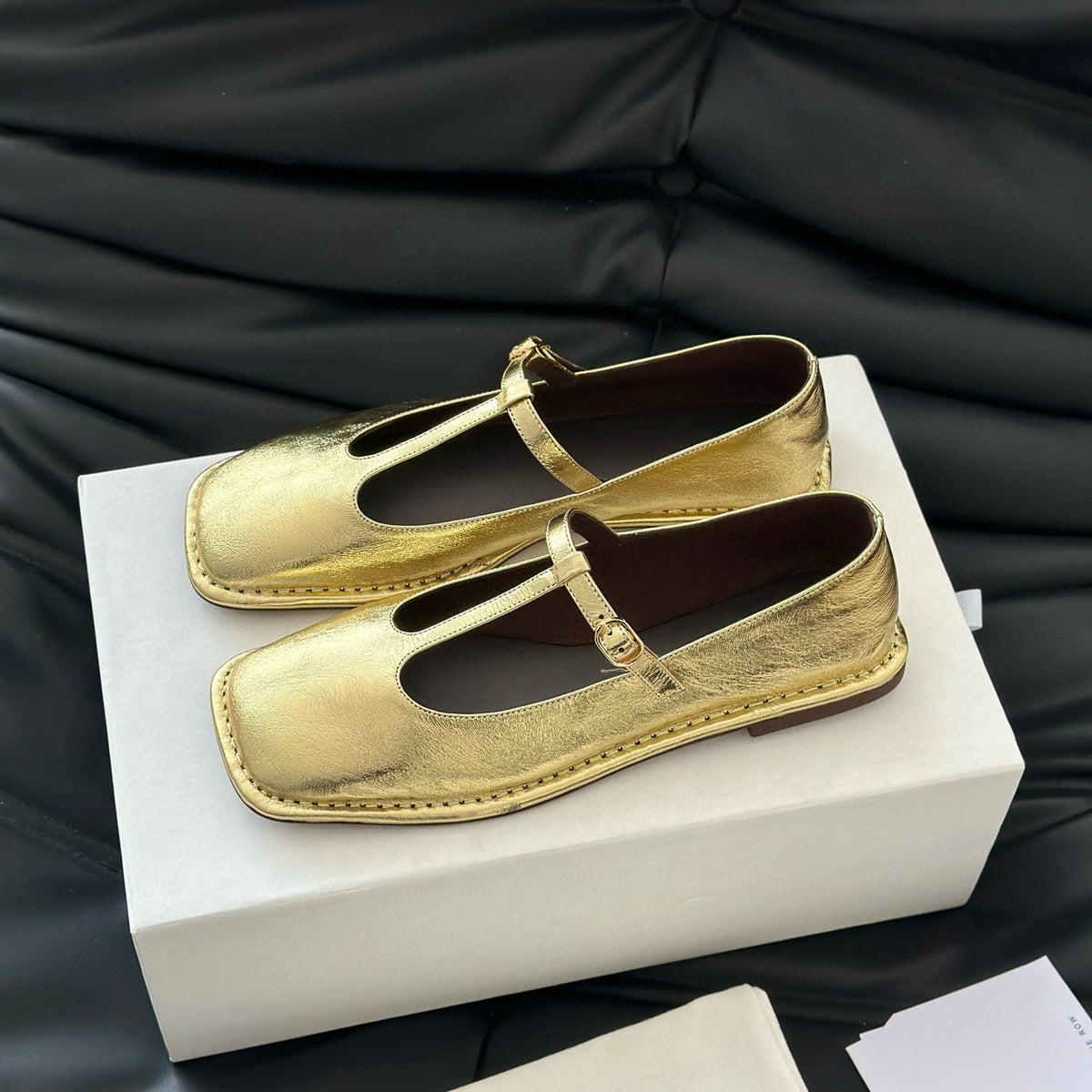 THE ROW T STRAP FLATS