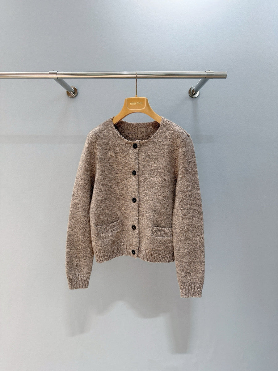 MIU M ZIP CARDIGAN