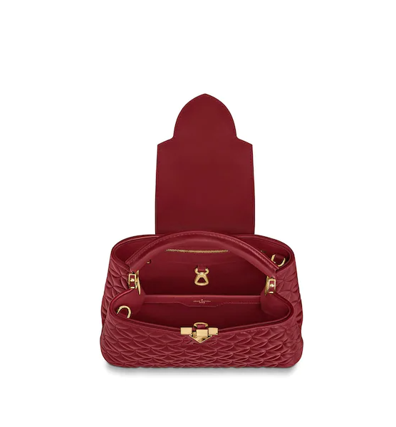 LV Capucines BB Rough Carmin