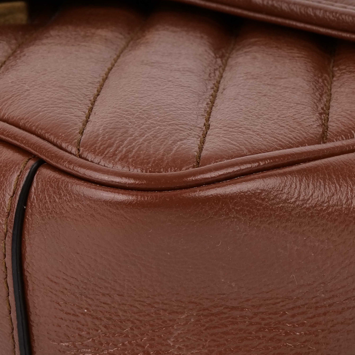 Gucci Mini Marmont Caramel Shoulder Bag.