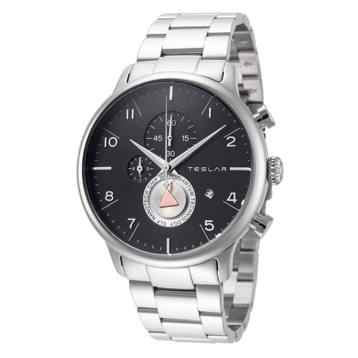 Teslar Men's Re-Balance T-8 44mm Quartz Chronograph Watch