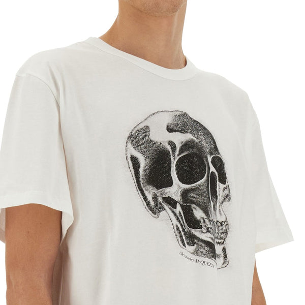 Alexander Mcqueen Men Skull Print T-Shirt