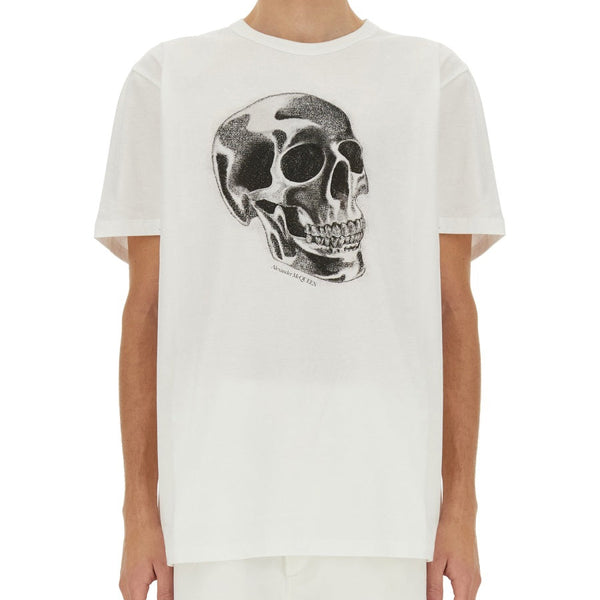 Alexander Mcqueen Men Skull Print T-Shirt