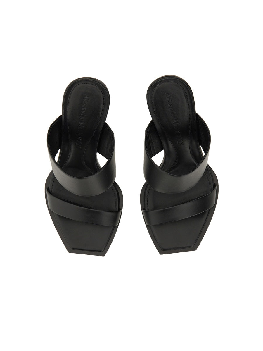 Alexander Mcqueen Women Leather Sandal