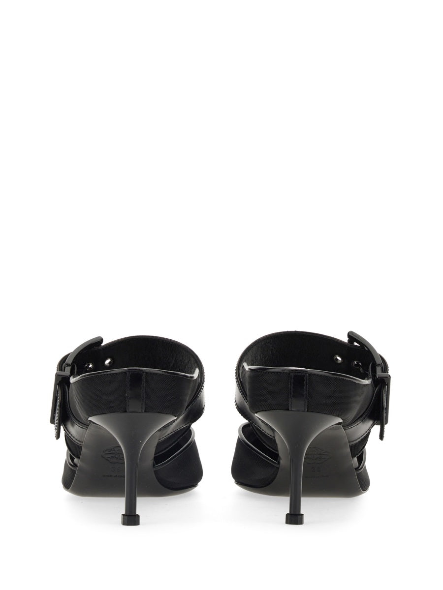 Alexander Mcqueen Women Punk Sandal With Buckle