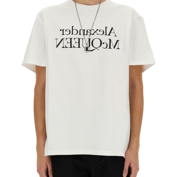 Alexander Mcqueen Men T-Shirt With Logo