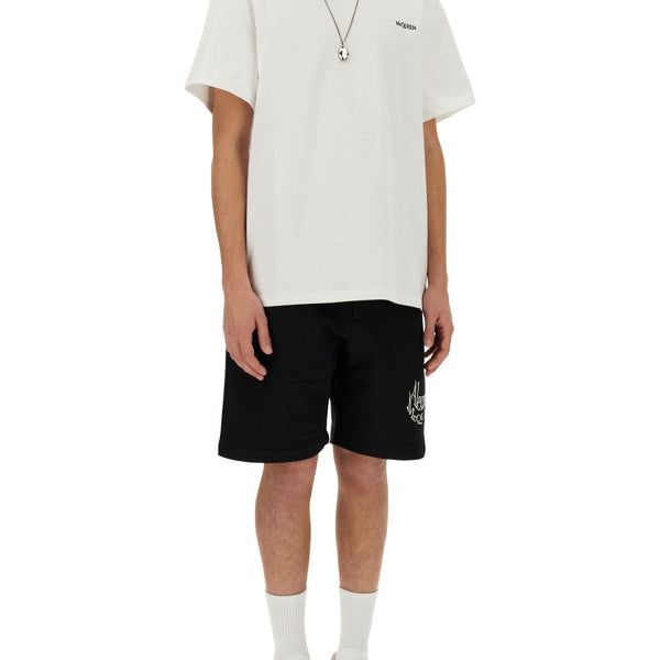 Alexander Mcqueen Men Bermuda With Logo