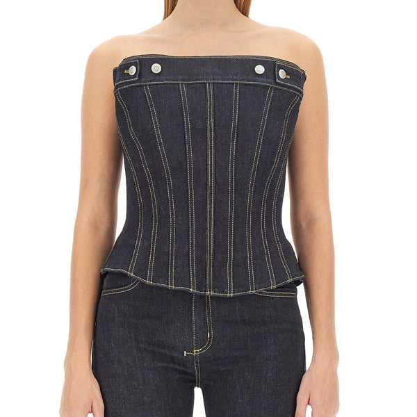 Alexander Mcqueen Women Top In Bustier