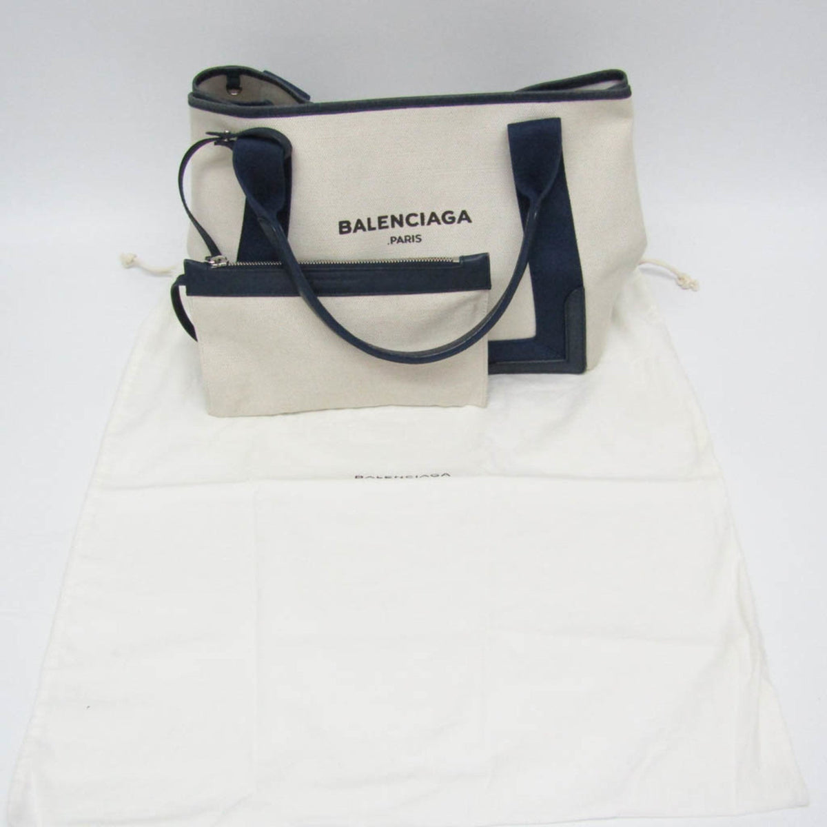 balenciaga Navy Cabas Handbag