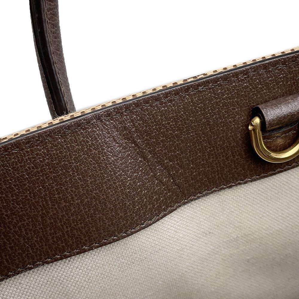 GUCCI Jumbo GG tote bag Camel/Ebony 678839 Canvas