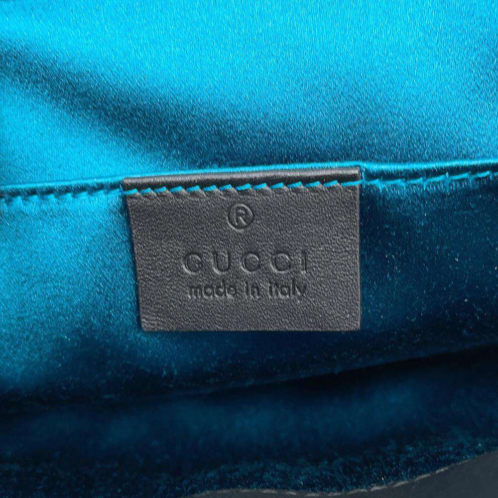 GUCCI Ophidia Shoulder Bag Red/Black 503877 Suede leather
